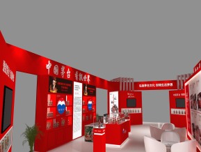 茅台酒展展台展览模型
