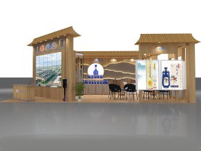 景芝酒业展台展览模型