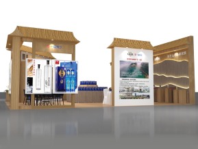 景芝酒业展台展览模型