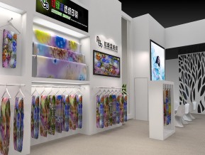 红绿蓝纺织展览模型