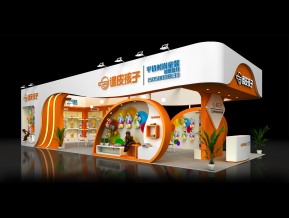 调皮孩子展览模型