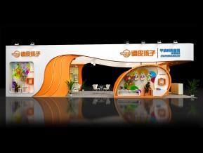 调皮孩子展览模型