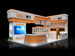 deli得力展览模型