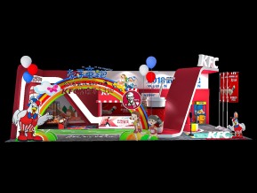 KFC展台模型