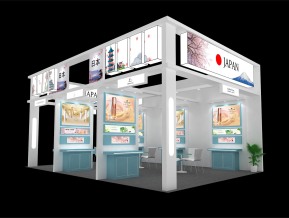 日本展台模型