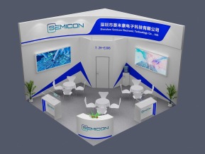 赛米康电子展览模型