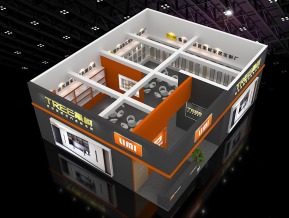 黑树板材展览模型