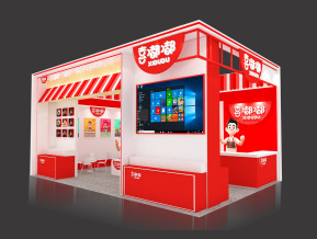 糖酒展喜嘟嘟展位效果图