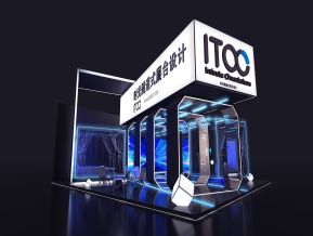 时光隧道现代展台展会展览设计