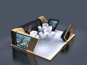 异形商场房地产展位展览设计