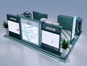 学府壹号商场房地产展位展览设计