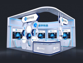 庭宇科技展位展览设计
