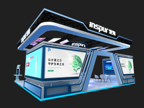 浪潮展览模型