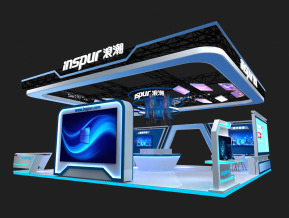浪潮展览模型