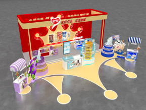 银鹭食品展柜