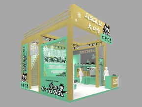 大口哈食品展台