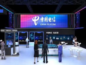 中国电信展台设计方案