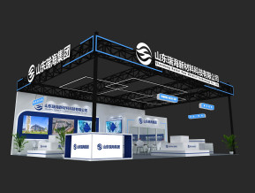 太空架 展台 瑞海 科技3D模型展览模型