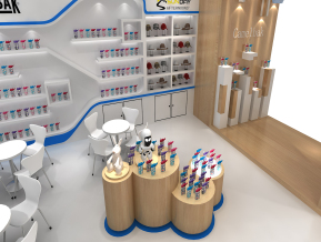 中山大堡礁・现代展台创意展览展示展台模型