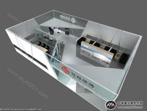 2018冠群驰骋-金融交易展台3D设计方案