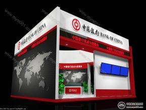 中国银行展览模型图片
