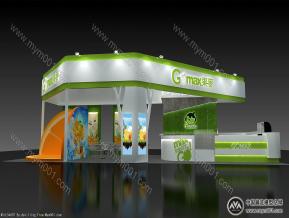 gomax果麦展台模型图片