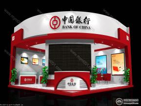 中国银行展览模型图片