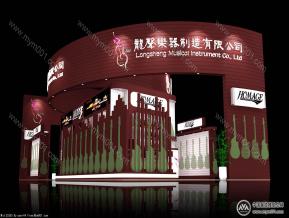 龙声乐器展览模型图片