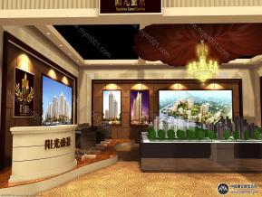 阳光盛景展览模型图片