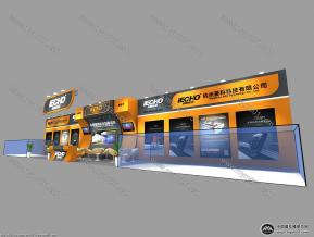 爱科机械展位模型图片