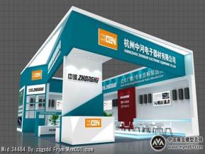 杭州中河展览模型图片