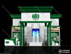 竹之锦家纺展览模型图片