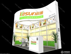 科顺展台模型图片