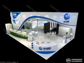 中兴昆腾展览模型图片