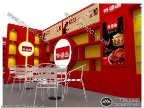 珠海佳霖食品展览模型图片