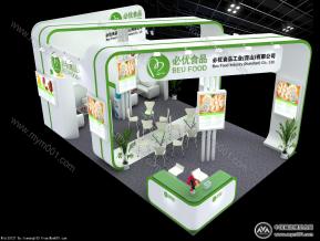 必优食品展览模型图片