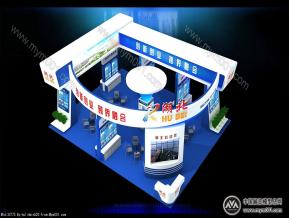 湖北展台模型效果图