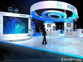 dell数博会展览模型图片