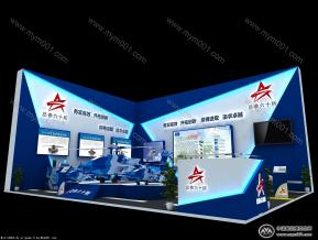 总参六十所展台模型图片