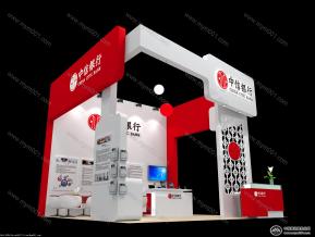 中信银行展台模型图片