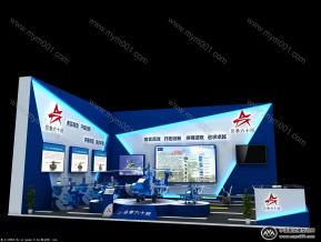 总参六十所展台模型图片