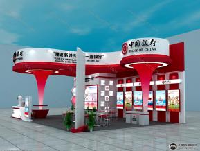 中国银行展览模型