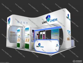优卡化学展览模型图片
