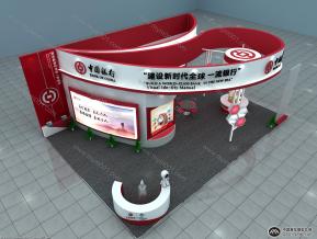 中国银行展览模型
