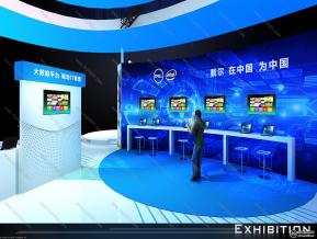 dell数博会展览模型图片