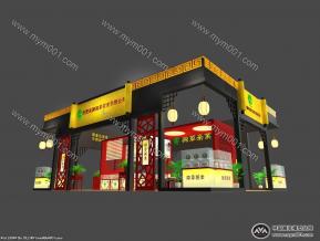 纳源章茶叶业展览模型图片