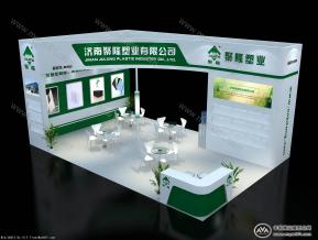 聚隆塑业展台模型图片