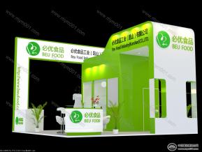 必优食品展览模型图片