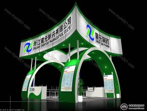 震元制药展览模型图片