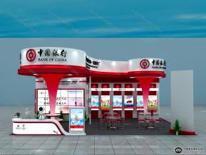 中国银行展览模型